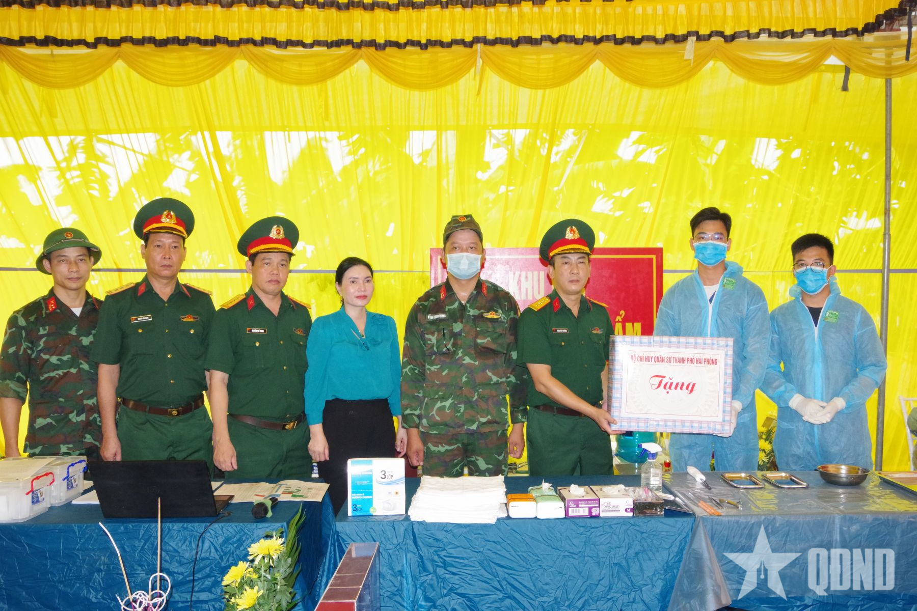 Bộ CHQS thành phố Hải Phòng động viên lực lượng lấy mẫu sinh phẩm hài cốt liệt sĩ